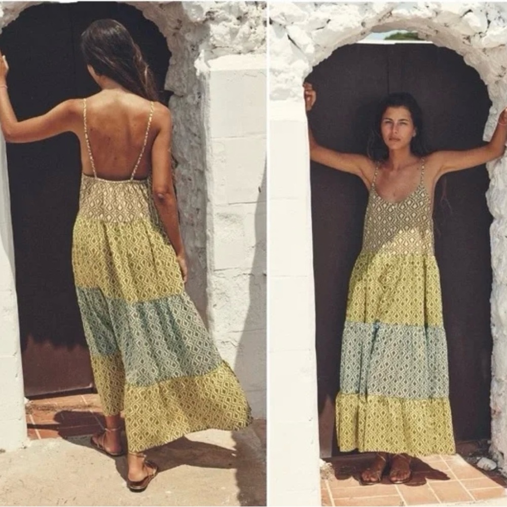 Zara Multicolor Patchwork Sleeveless Lightweight … - image 2